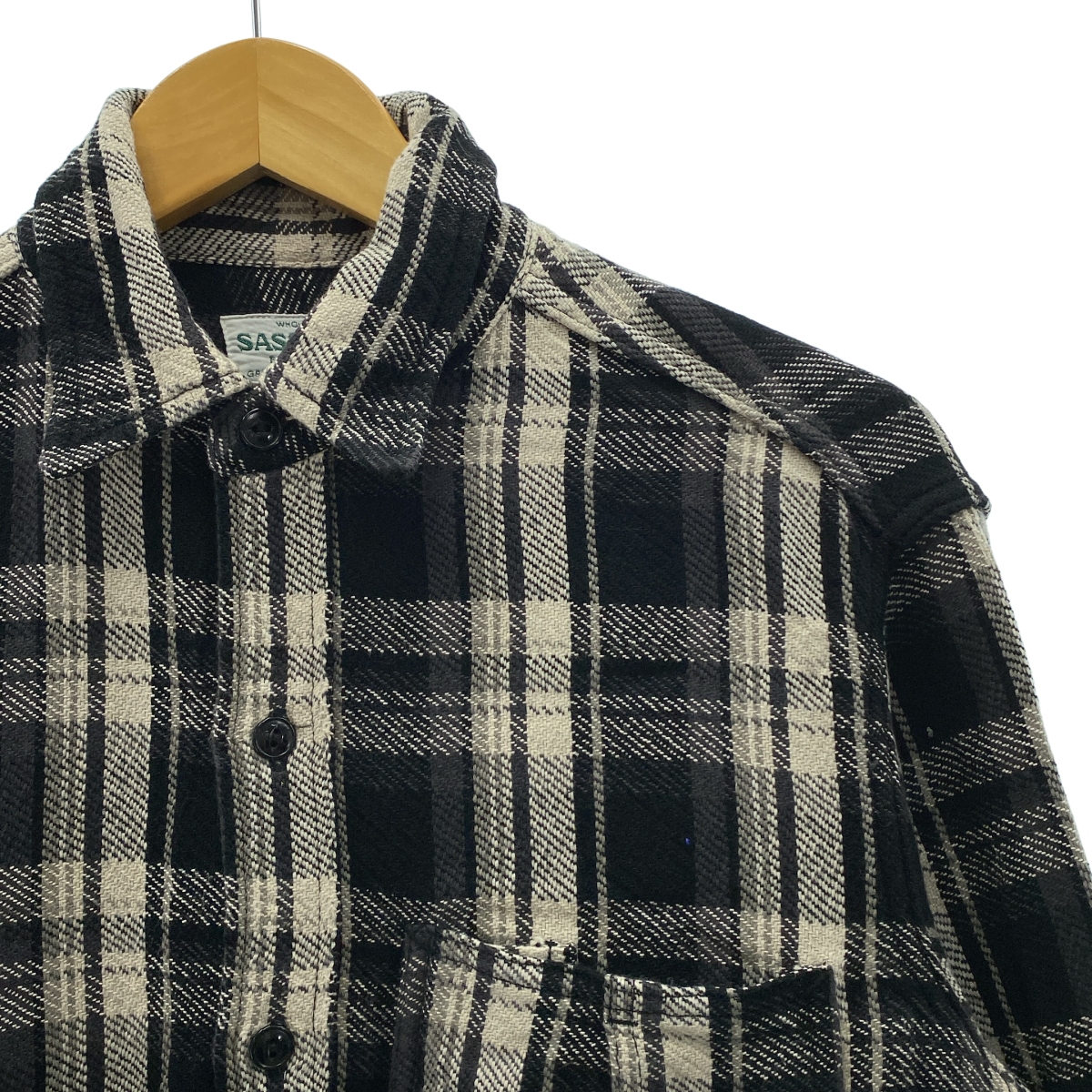 SASSAFRAS / ササフラス Diggin Shirt Twill Check ツイルチェック ディギンシャツ