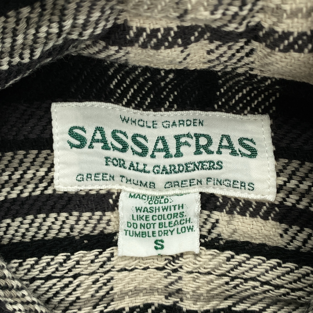 SASSAFRAS / ササフラス Diggin Shirt Twill Check ツイルチェック ディギンシャツ
