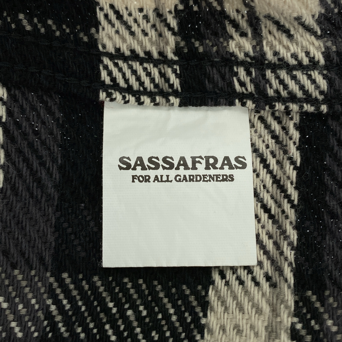SASSAFRAS / ササフラス Diggin Shirt Twill Check ツイルチェック ディギンシャツ