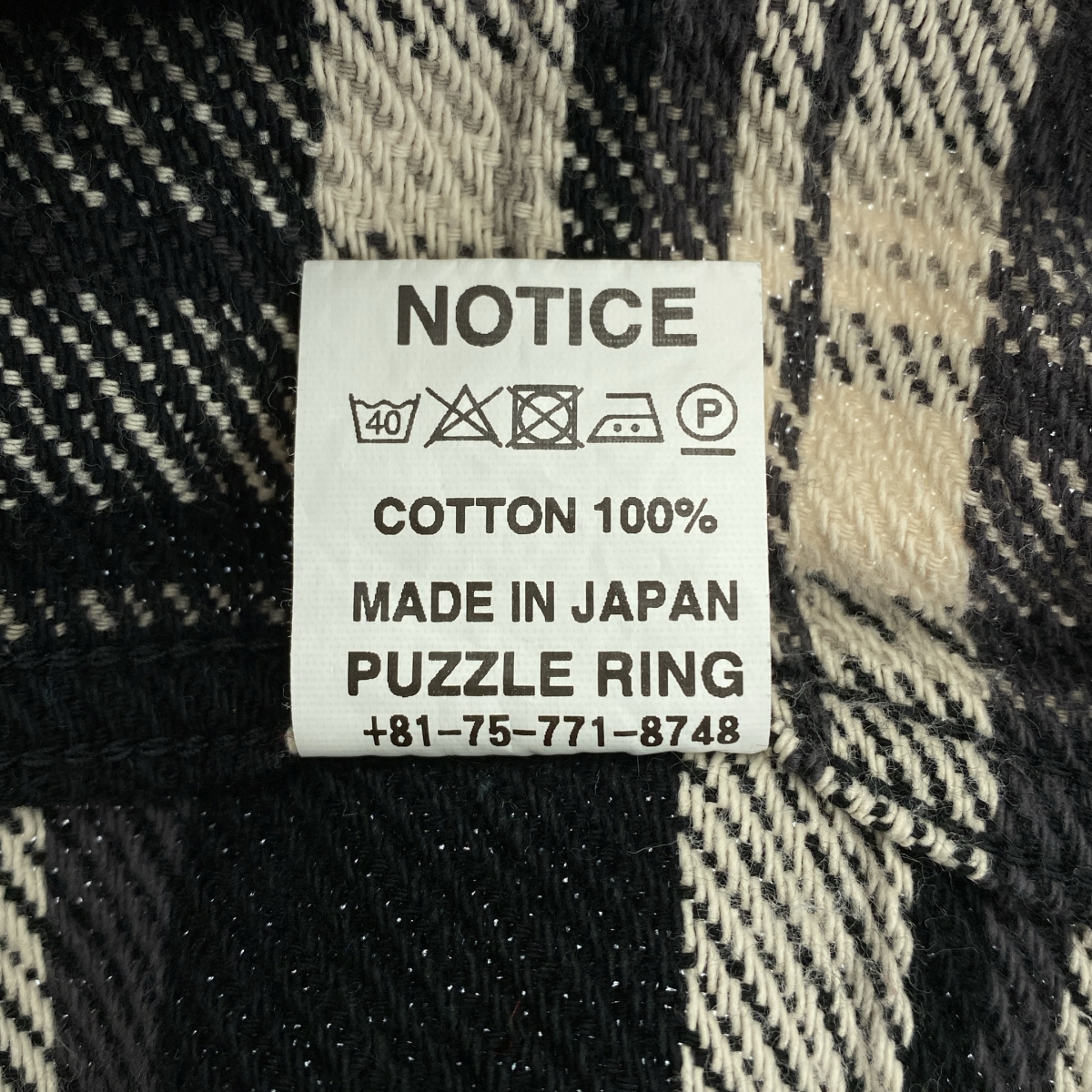 SASSAFRAS / ササフラス Diggin Shirt Twill Check ツイルチェック ディギンシャツ