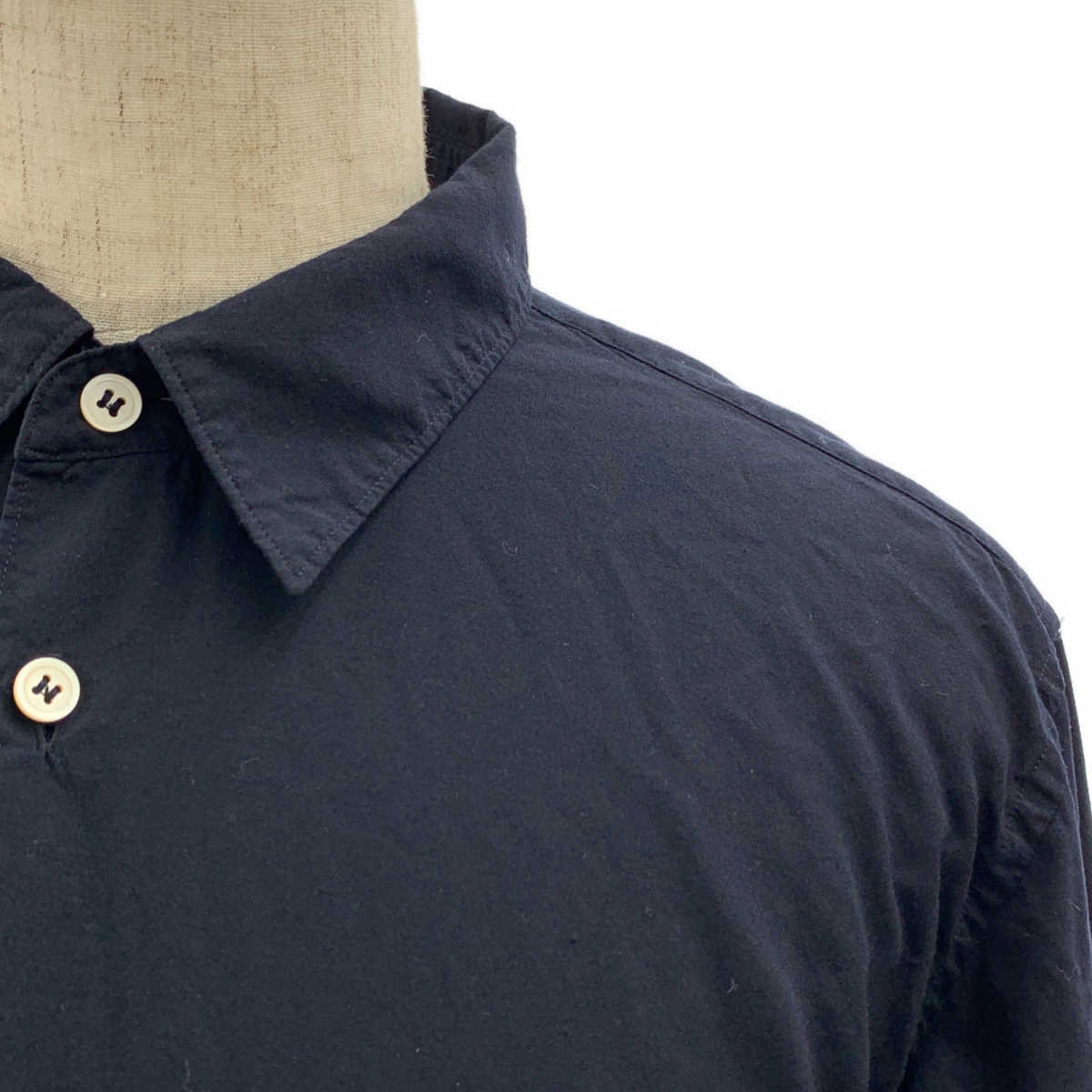 COMME des GARCONS HOMME PLUS / コムデギャルソンオムプリュス ポリエステル 製品加工 オーバーシルエット レギュラーカラー ロングシャツ