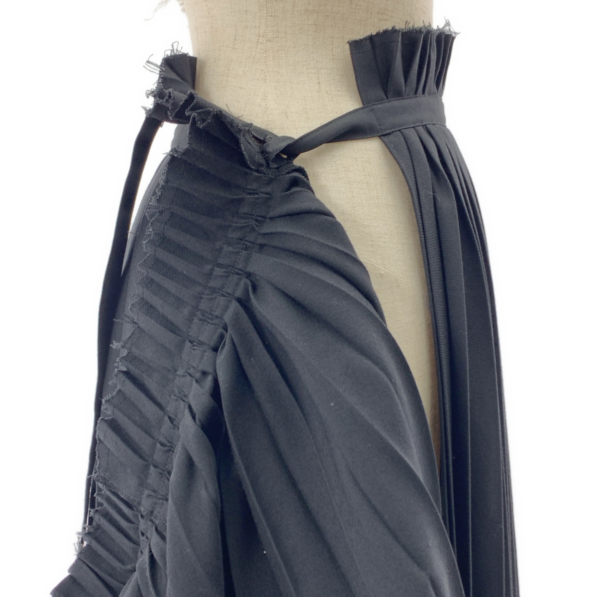 JUNYA WATANABE COMME des GARCONS / ジュンヤワタナベ カットオフ アジャスター プリーツ ボリューム ラップ  スカート