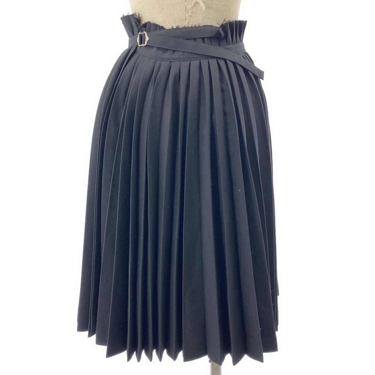 JUNYA WATANABE COMME des GARCONS / ジュンヤワタナベ カットオフ アジャスター プリーツ ボリューム ラップ  スカート