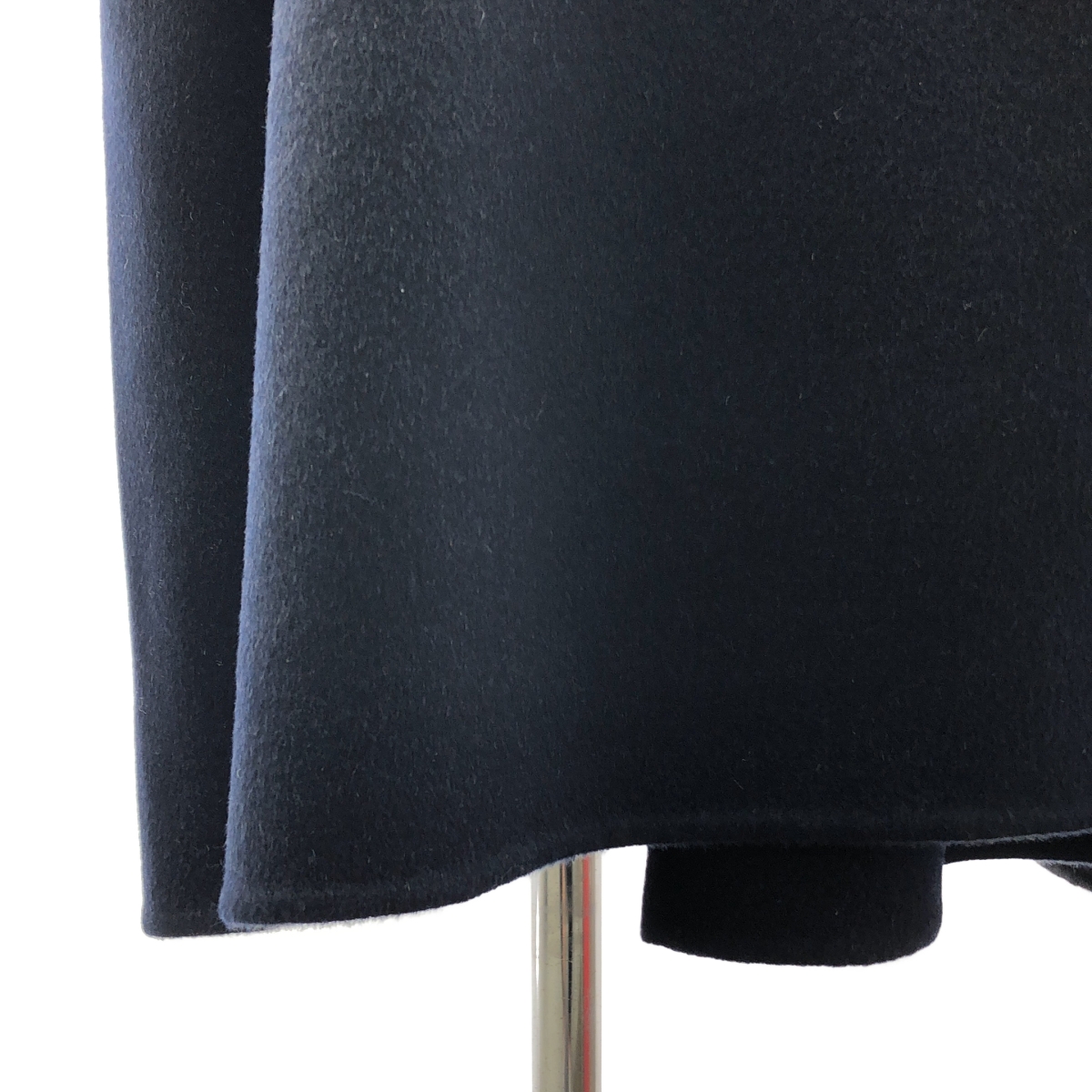 ENFOLD / エンフォルド ウール ノーカラー リバーコート