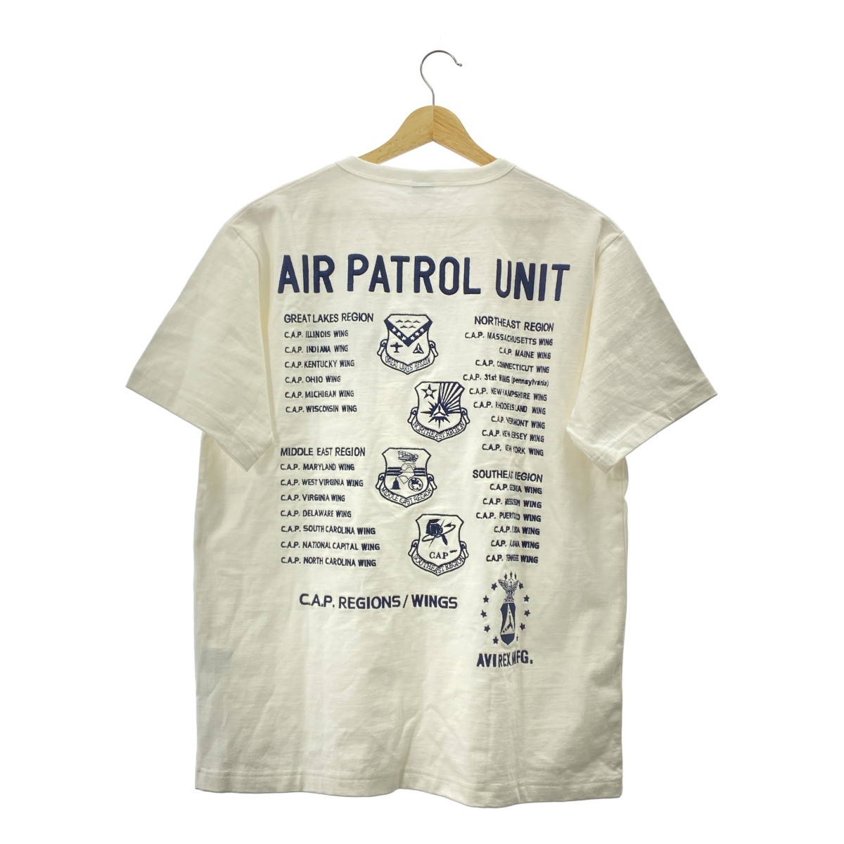 AVIREX / アヴィレックス コットン 刺しゅう Tシャツ