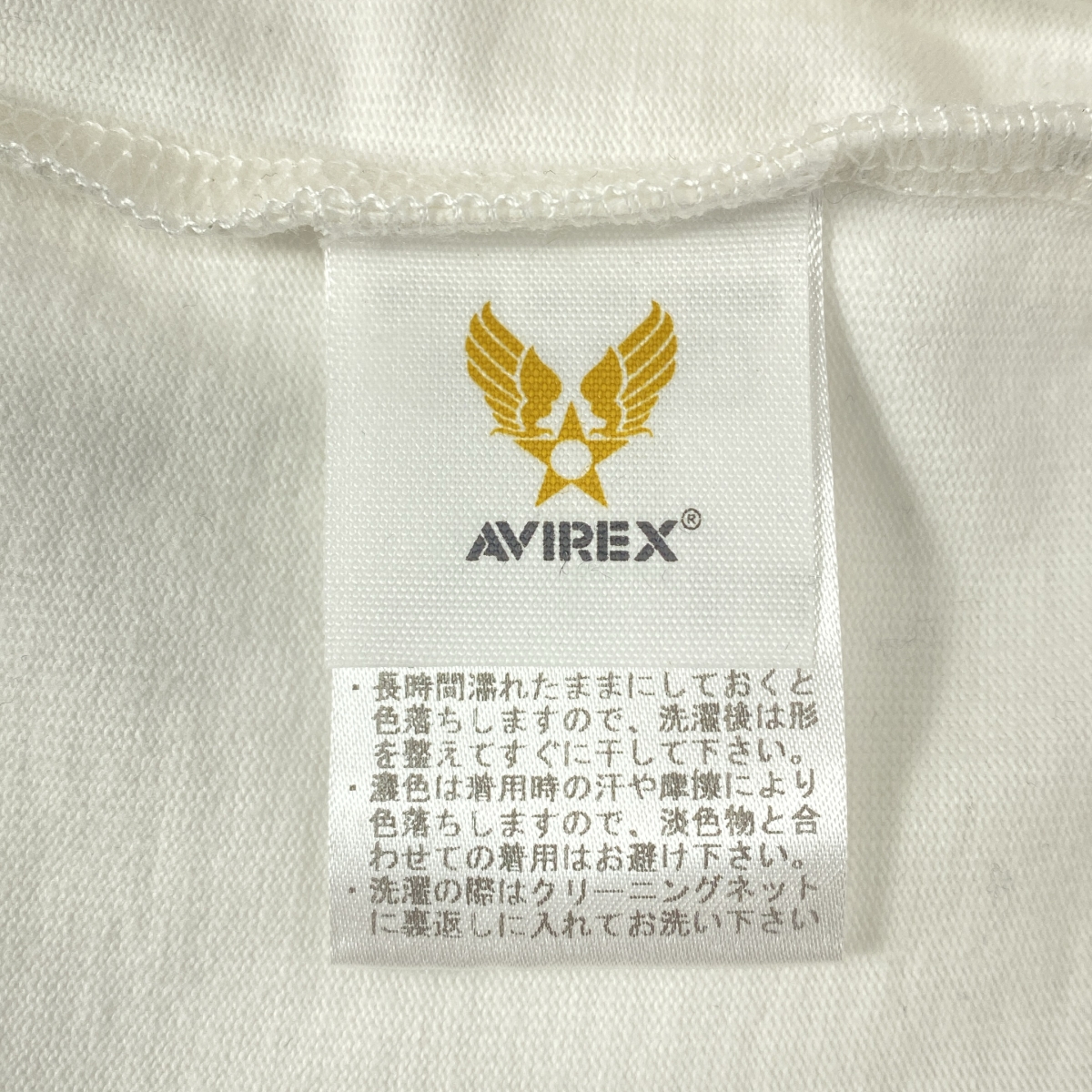 AVIREX / アヴィレックス コットン 刺しゅう Tシャツ