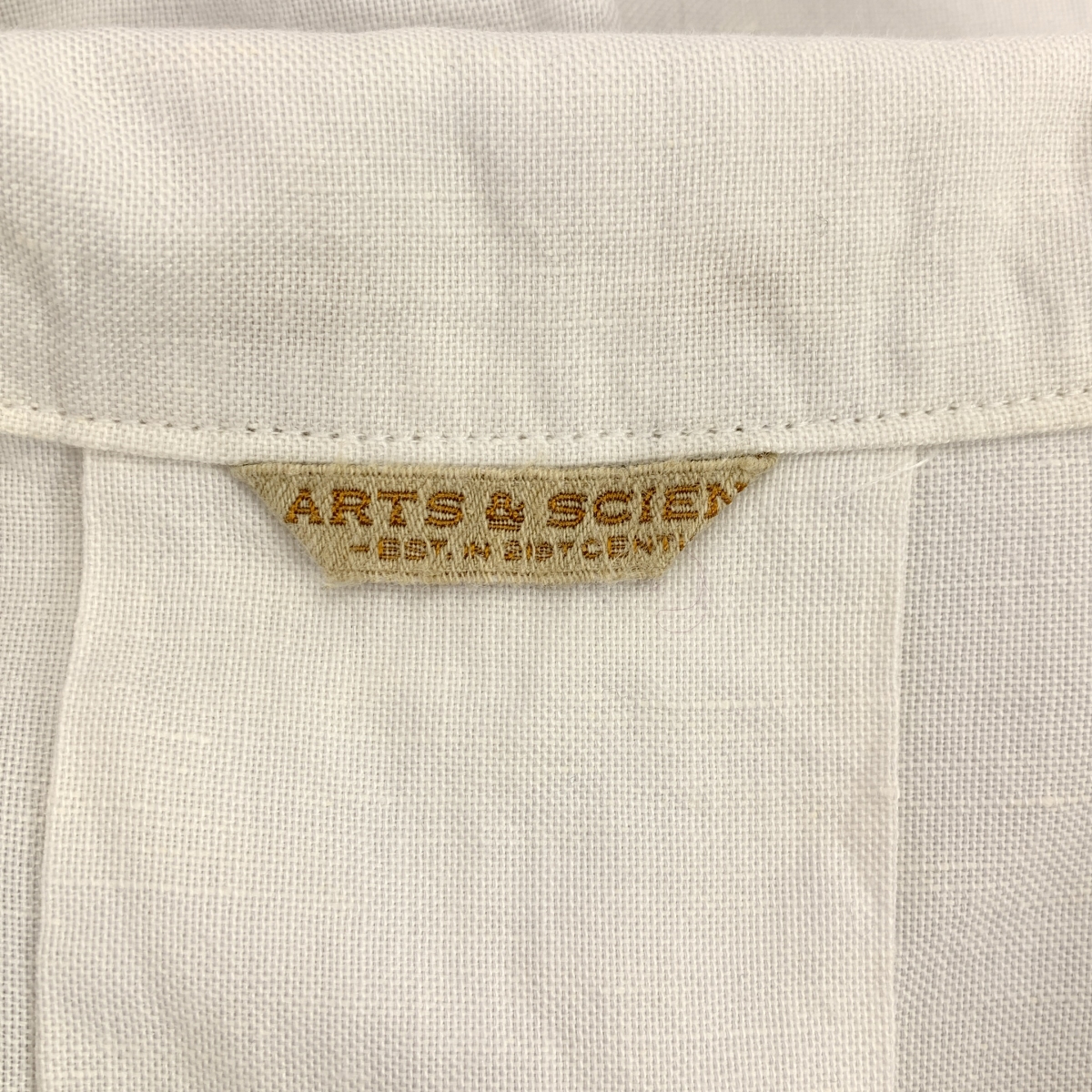 ARTS&SCIENCE / アーツアンドサイエンス コットン リネン オーバーシルエット ポケット付き シャツ ワンピース