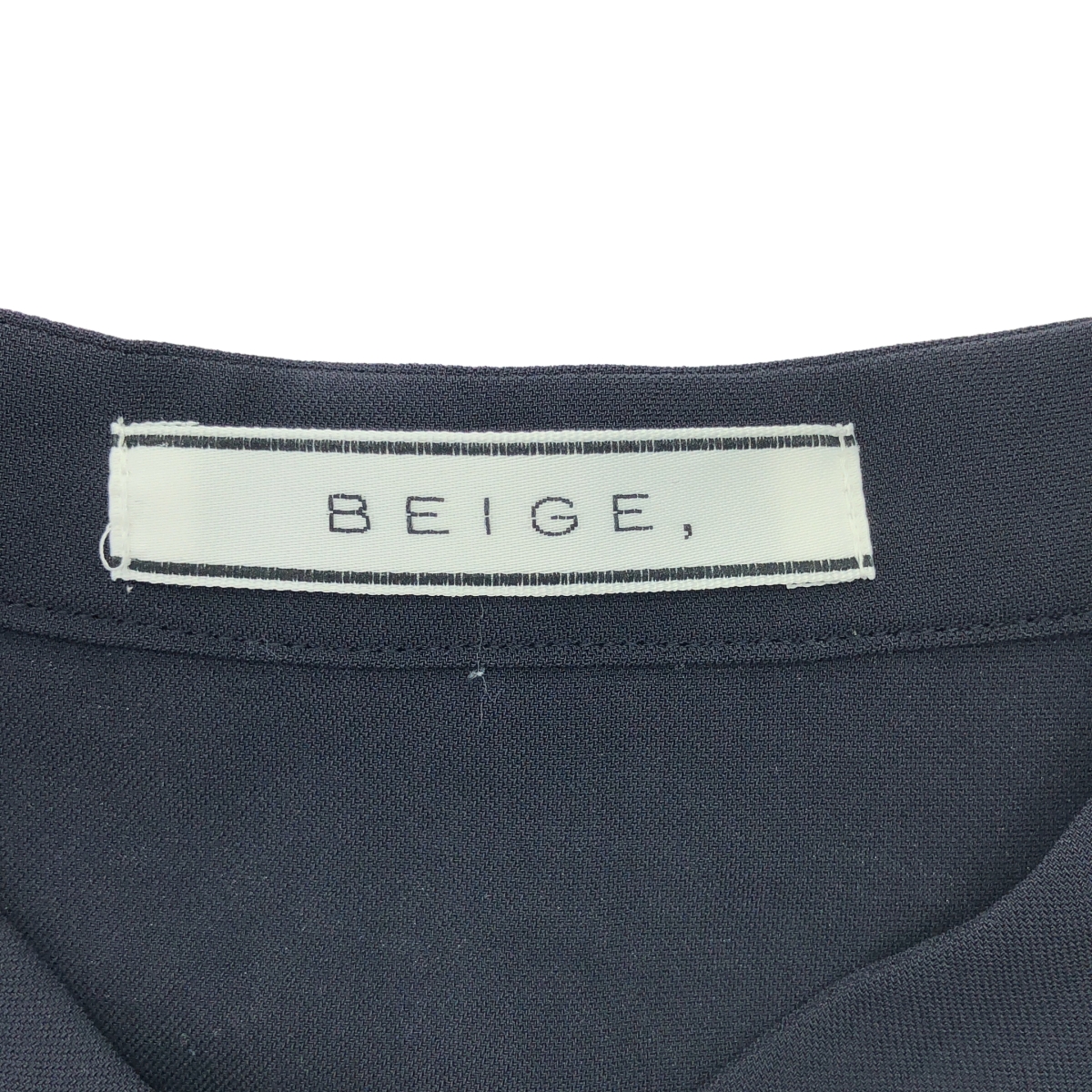 BEIGE， / ベイジ トリアセテート シフォン プリーツブラウス