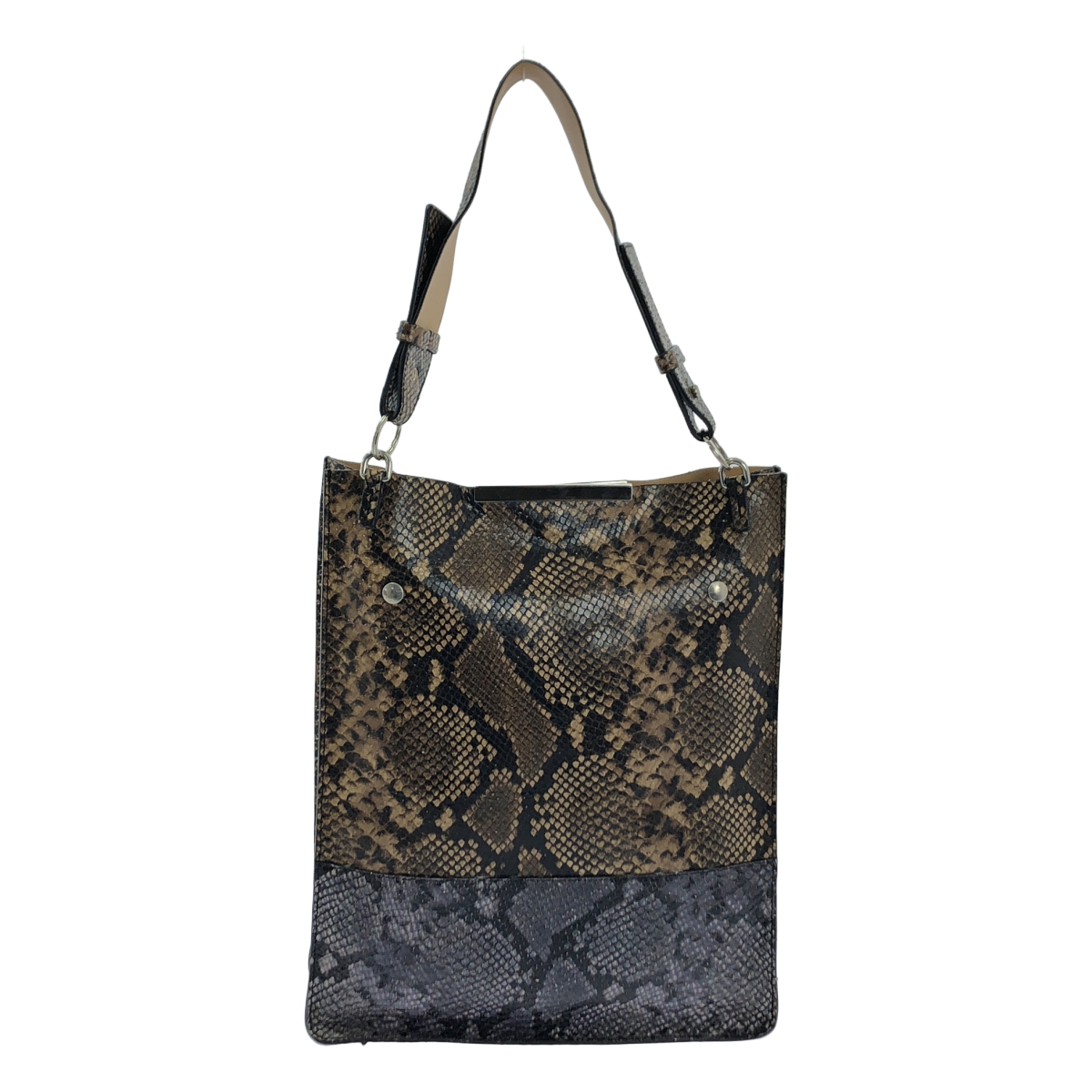 N°21 / ヌメロヴェントゥーノ パイソン エンボスレザー トートバッグ