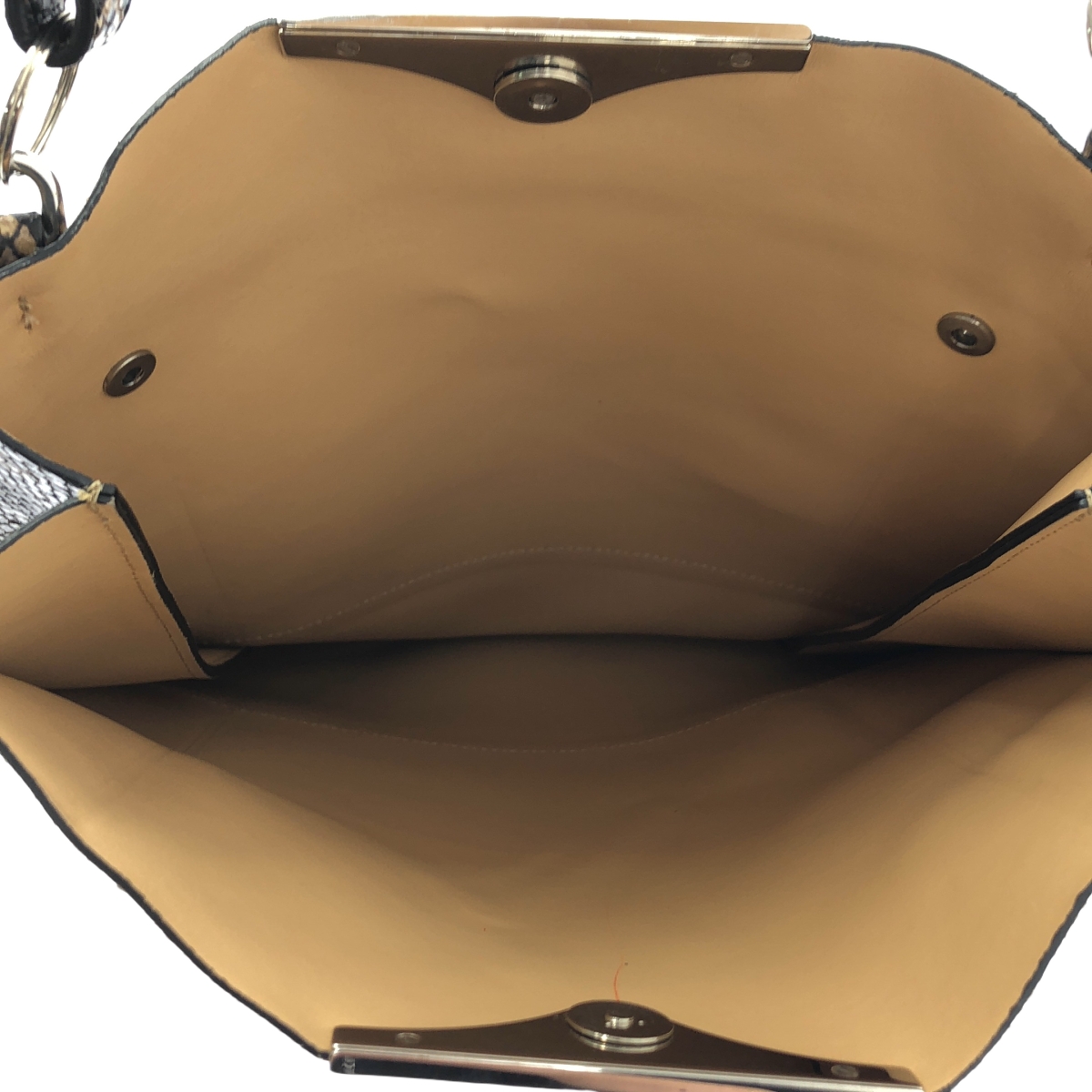 N°21 / ヌメロヴェントゥーノ パイソン エンボスレザー トートバッグ