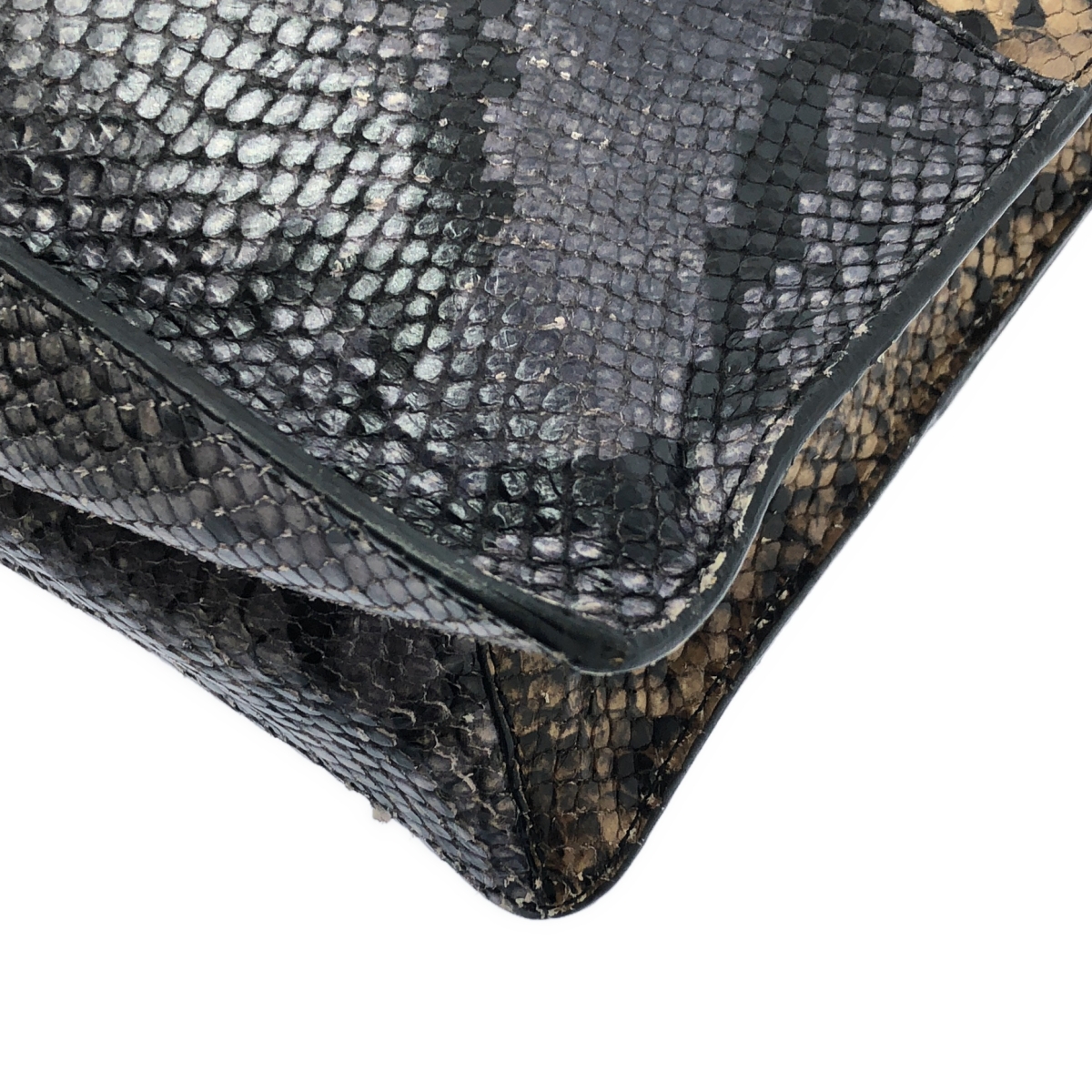 N°21 / ヌメロヴェントゥーノ パイソン エンボスレザー トートバッグ