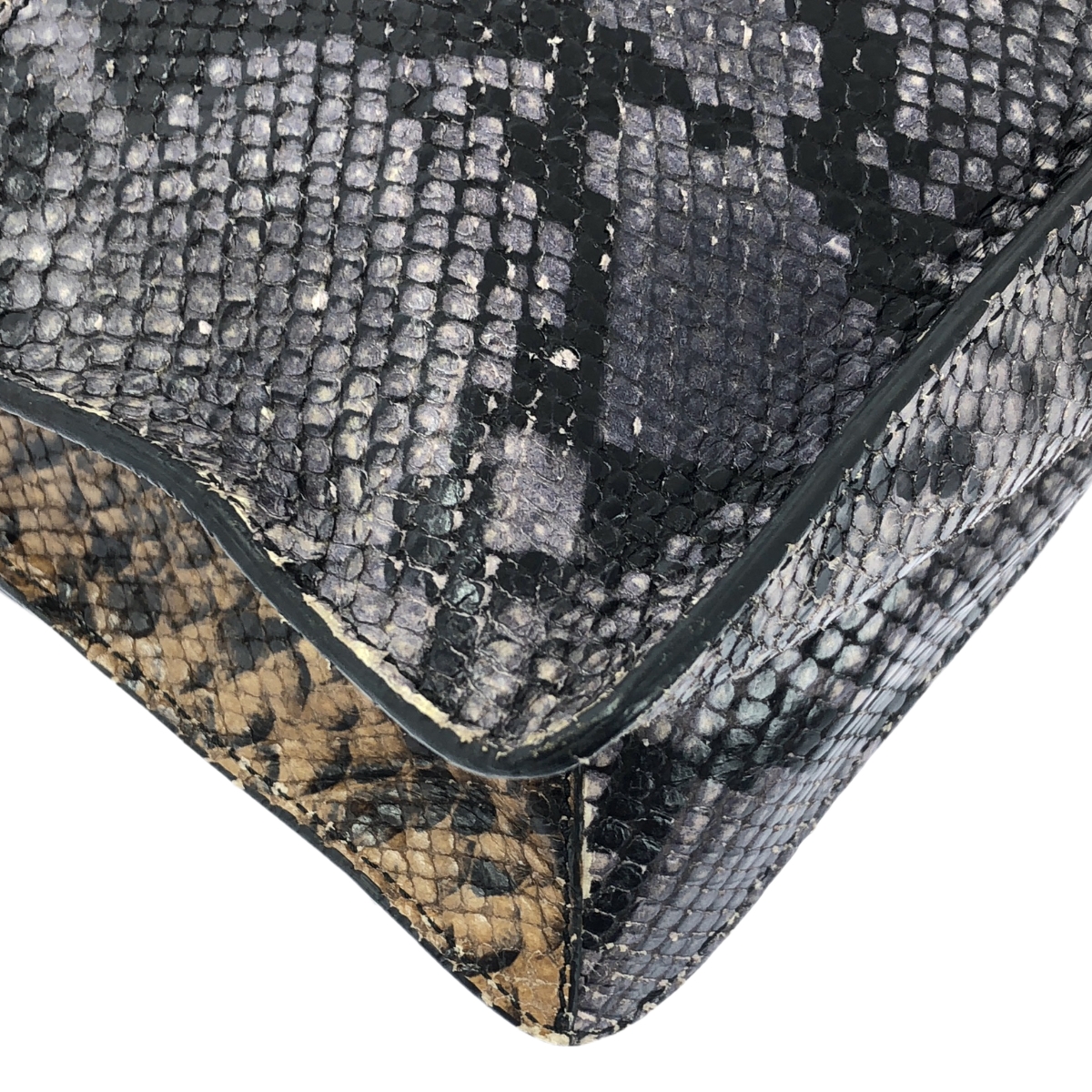 N°21 / ヌメロヴェントゥーノ パイソン エンボスレザー トートバッグ