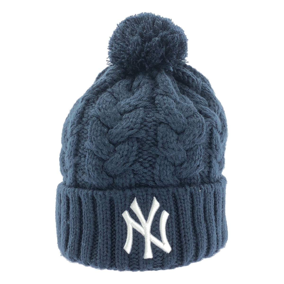 NEW ERA / ニューエラ NEW YORK YANKEES ボンボン ケーブルニットキャップ