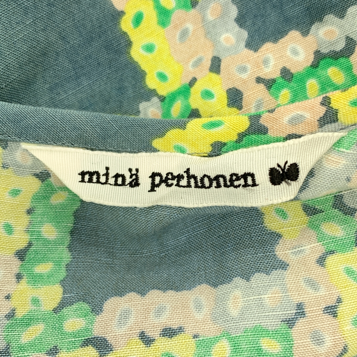 mina perhonen / ミナペルホネン flower gate フラワー ゲート / リネン レーヨン ノースリーブ ワンピース