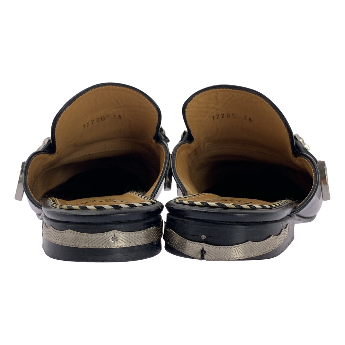 TOGA PULLA / トーガプルラ POLIDO ポリドー レザー フラット サンダル ミュール