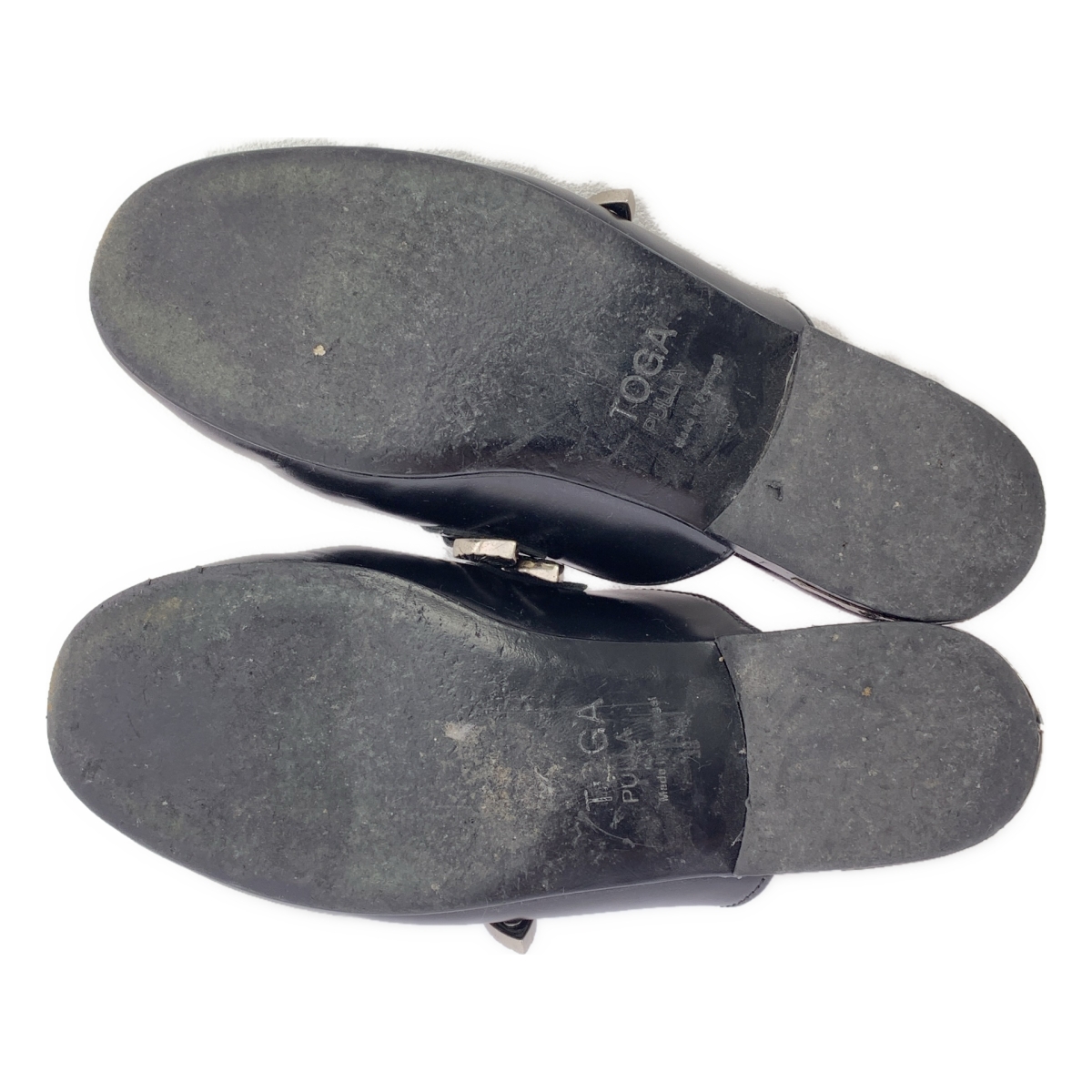 TOGA PULLA / トーガプルラ POLIDO ポリドー レザー フラット サンダル ミュール