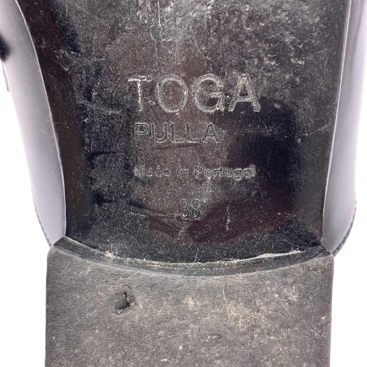 TOGA PULLA / トーガプルラ POLIDO ポリドー レザー フラット サンダル ミュール