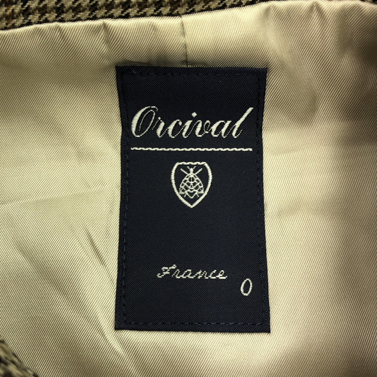 その他 千鳥格子 ウールプラッドステンカラーラグランコート