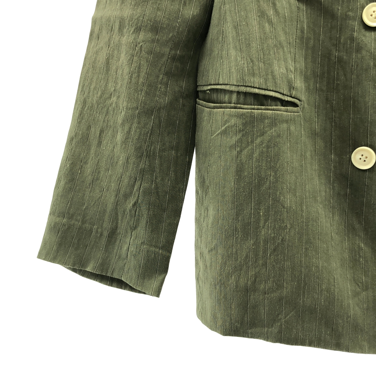 BEIGE， / ベイジ セットアップ リネン ストライプ ジャケット スラックス