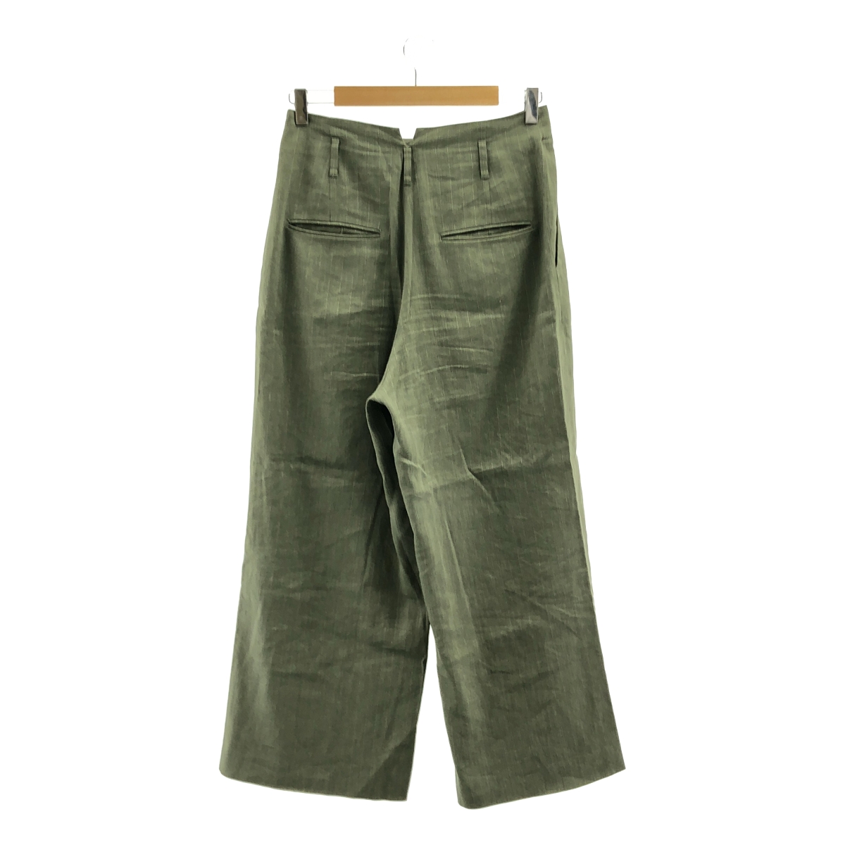 BEIGE， / ベイジ セットアップ リネン ストライプ ジャケット スラックス