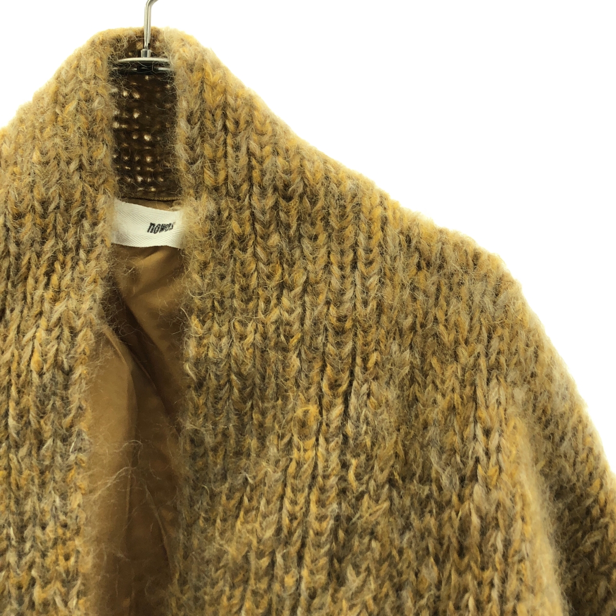 NOWOS / ノーウォス hand-knitting mohair gown / モヘヤ ガウン ハンドニット カーディガン