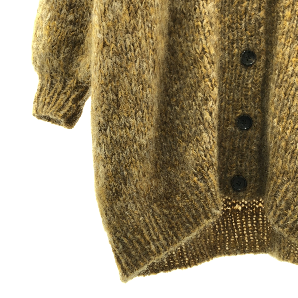 NOWOS / ノーウォス hand-knitting mohair gown / モヘヤ ガウン ハンドニット カーディガン