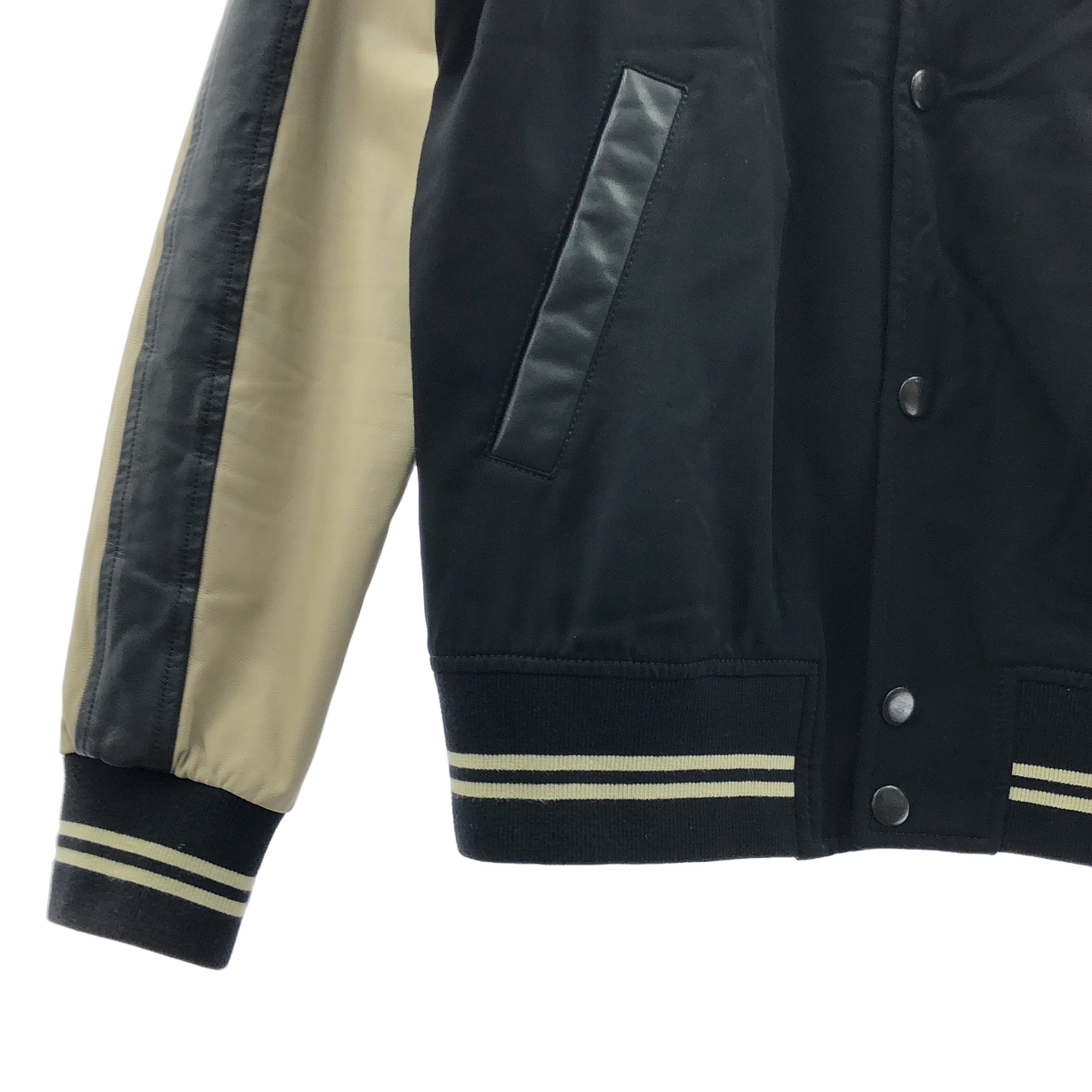 その他 レザースリーブ スタジャン ブルゾン ジャケット / 総裏地