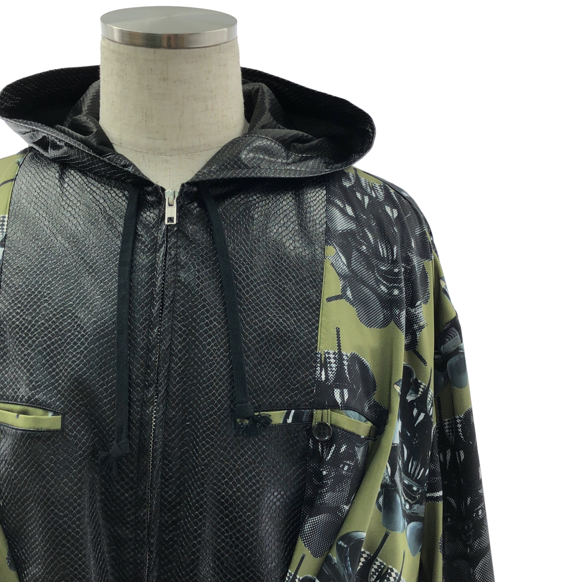 COMME des GARCONS HOMME PLUS / コムデギャルソンオムプリュス Willie Cole パイソンエンボス フェイクレザー インサイドアウト コート