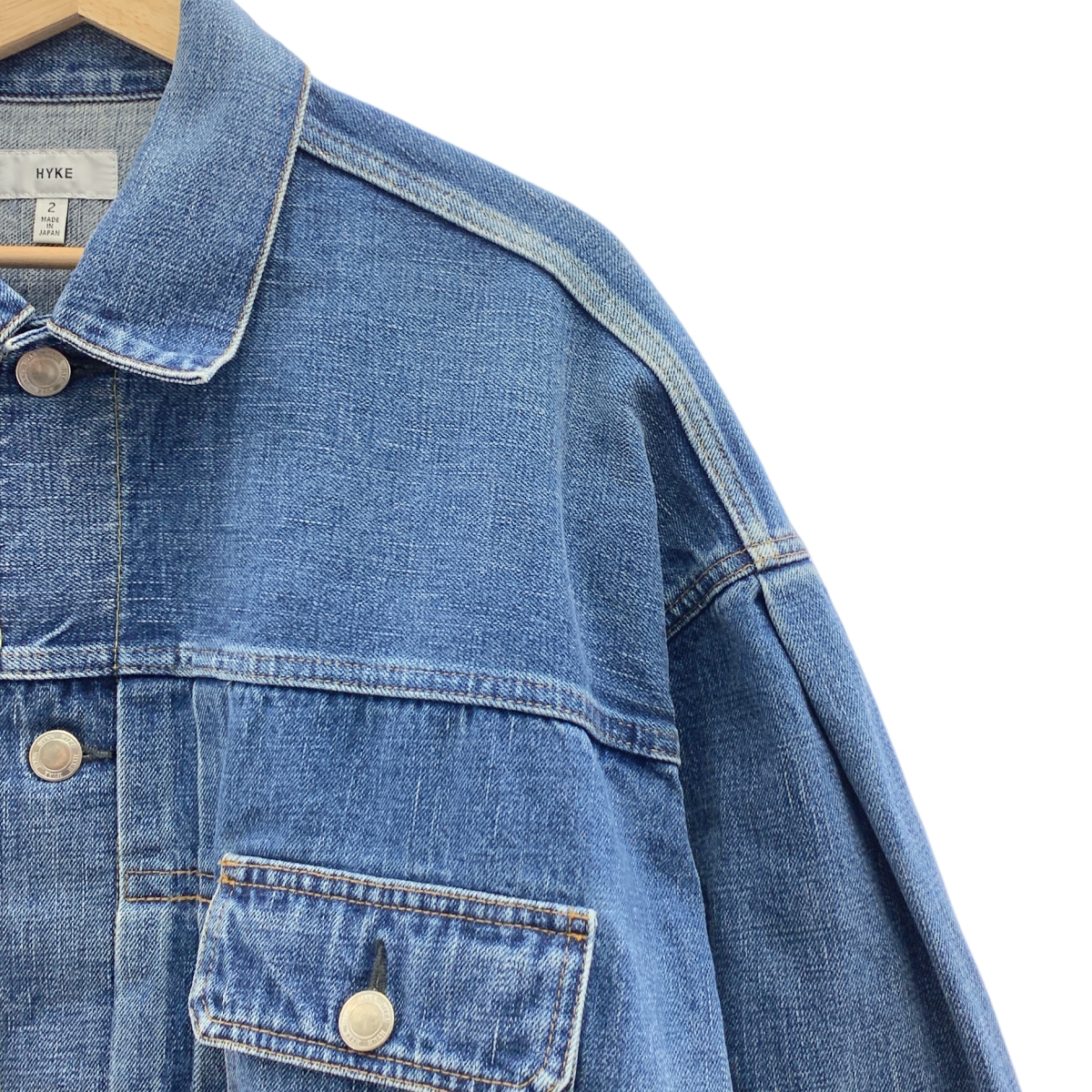 HYKE / ハイク BALLOON SLEEVE DENIM JACKET TYPE2 バルーン スリーブ デニムジャケット