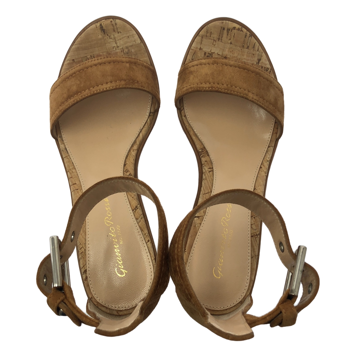 Gianvito Rossi / ジャンヴィトロッシ コルク ウェッジソール サンダル