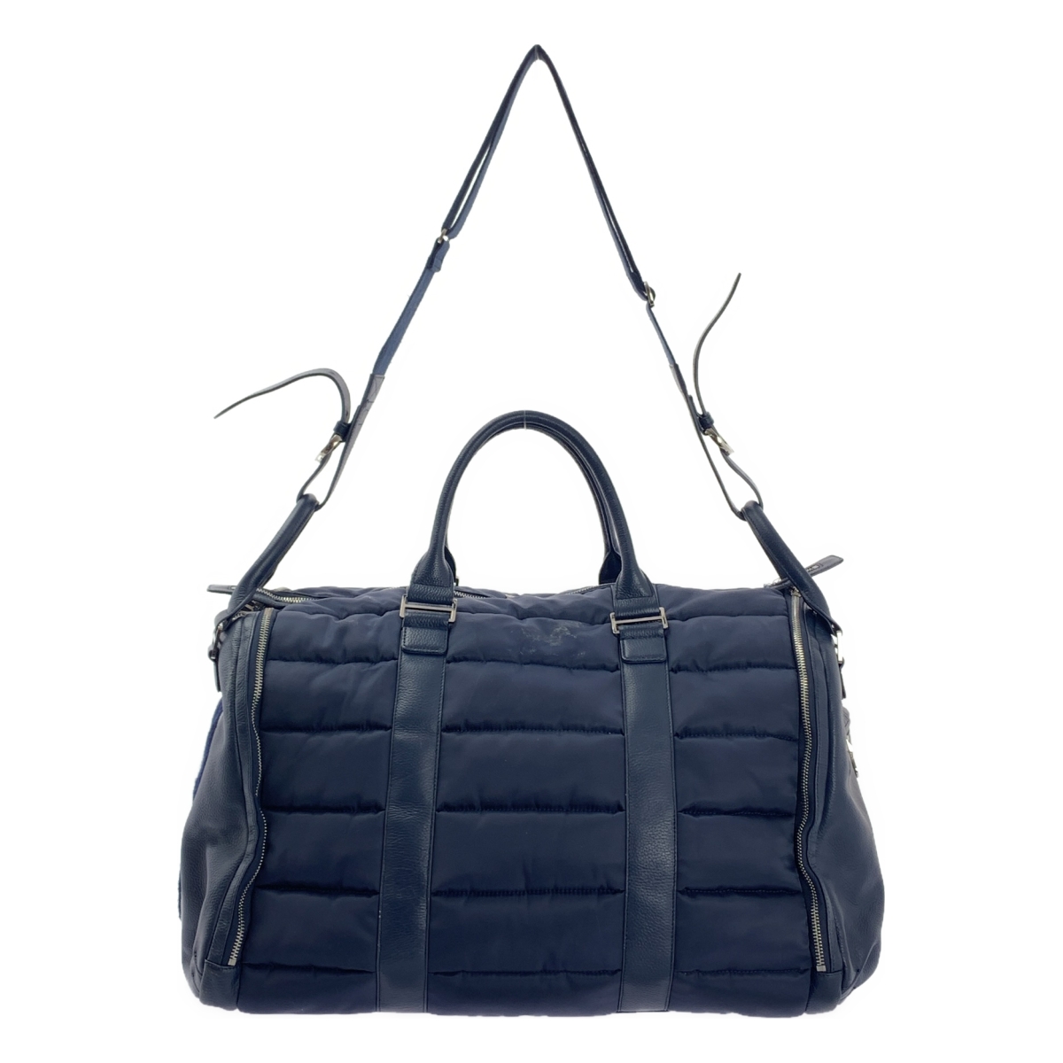 MUTA / ムータ ナイロン レザー切替 2way ボストン バッグ