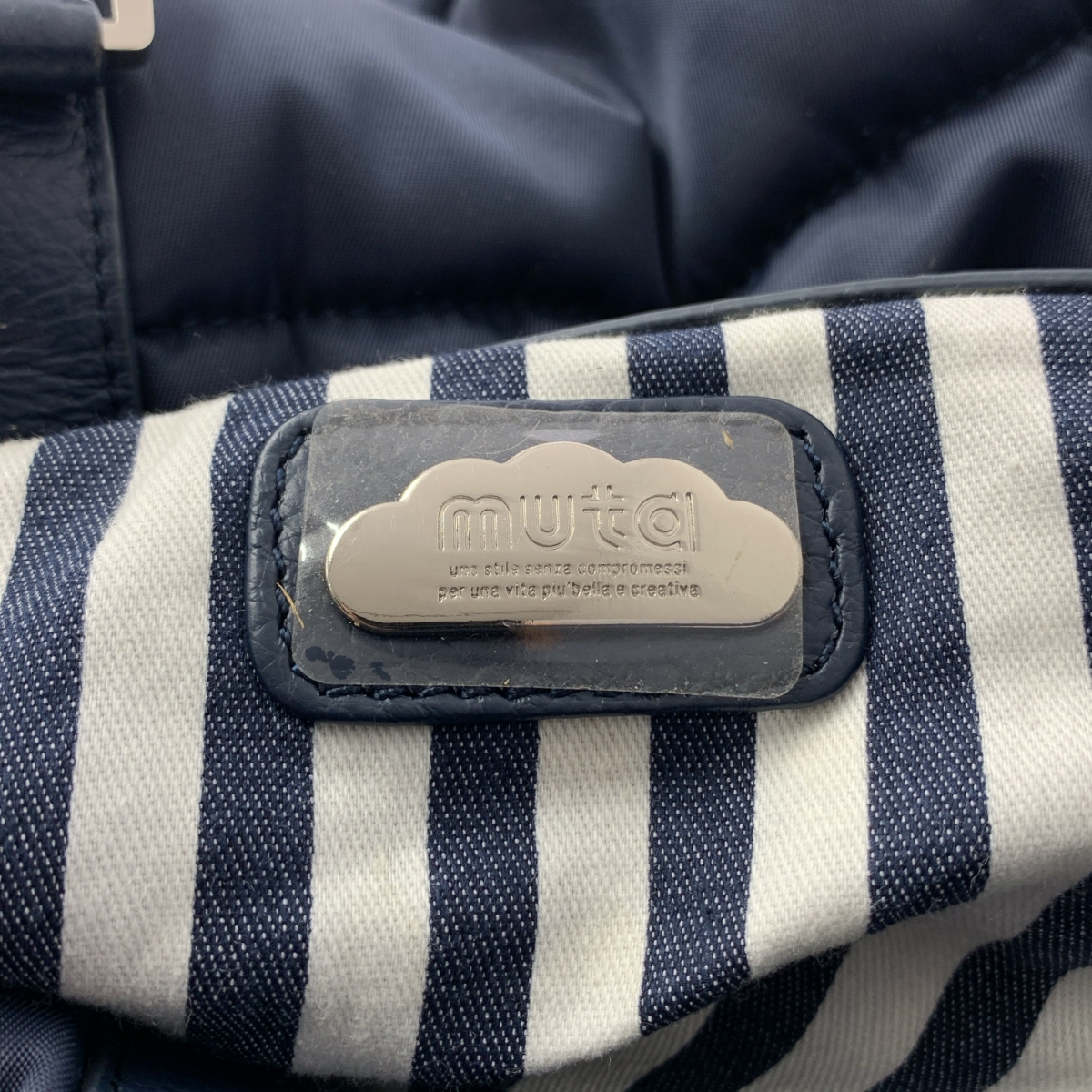 MUTA / ムータ ナイロン レザー切替 2way ボストン バッグ