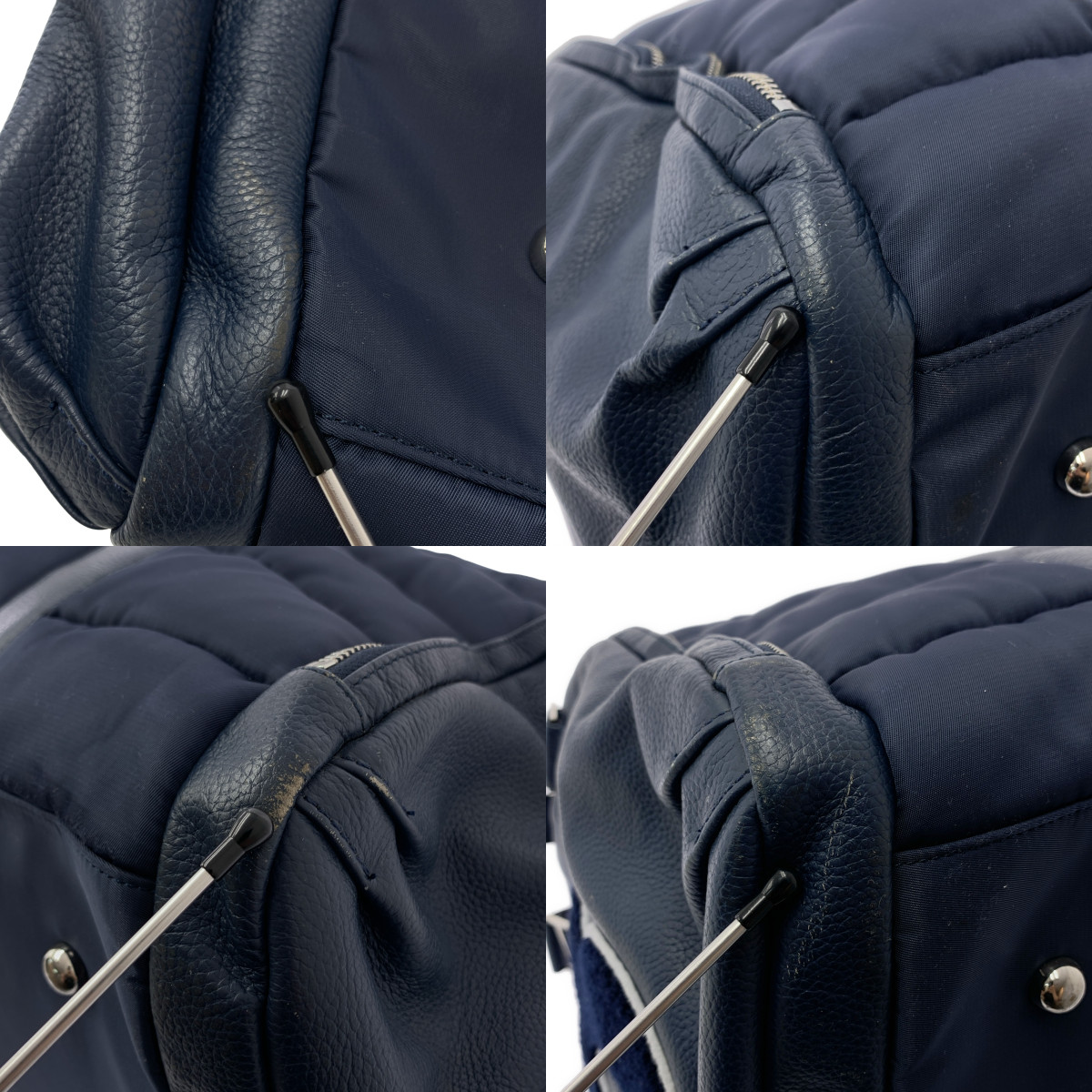 MUTA / ムータ ナイロン レザー切替 2way ボストン バッグ