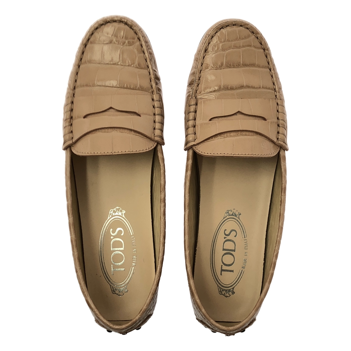 TOD'S / トッズ クロコ型押し ドライビング シューズ