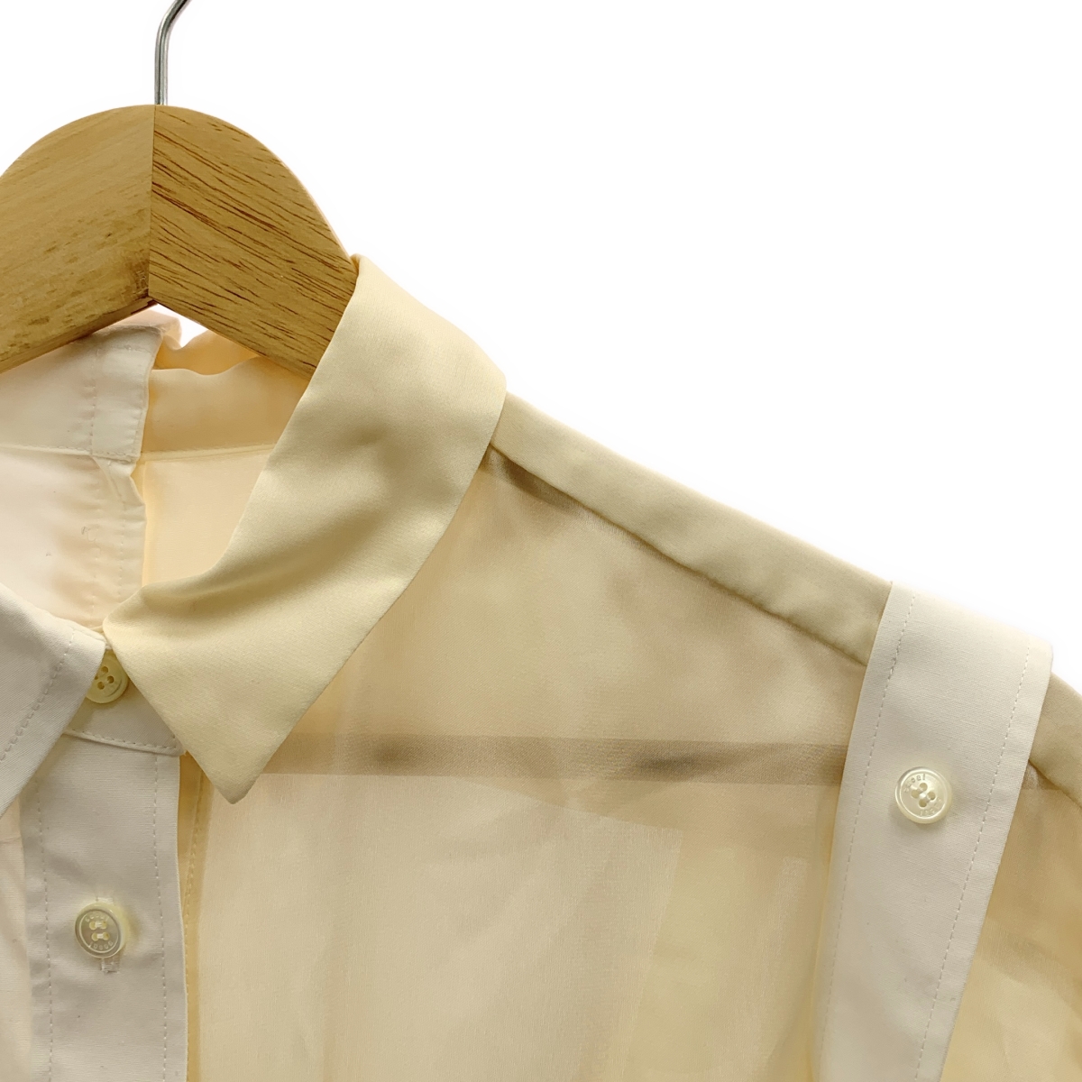 sacai / サカイ Cotton Poplin Shirt パッチワーク ビスチェ シャツ