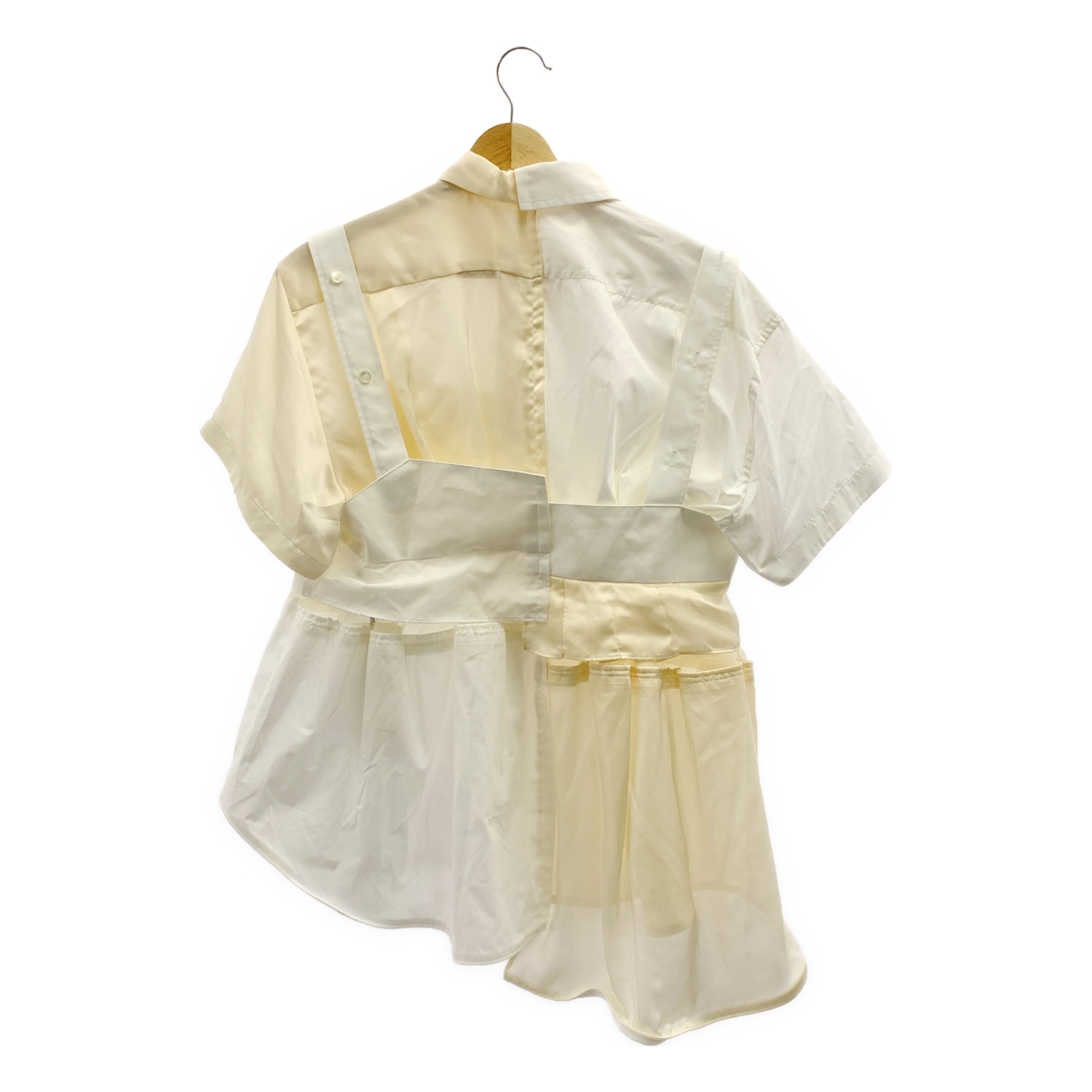 sacai / サカイ Cotton Poplin Shirt パッチワーク ビスチェ シャツ