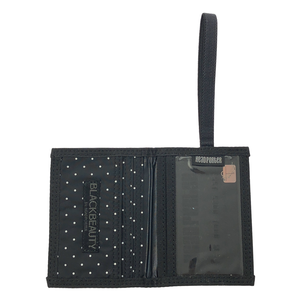 HEAD PORTER / ヘッドポーター BLACK BEAUTY ブラックビューティー / ドット パスケース カードケース 名刺入れ