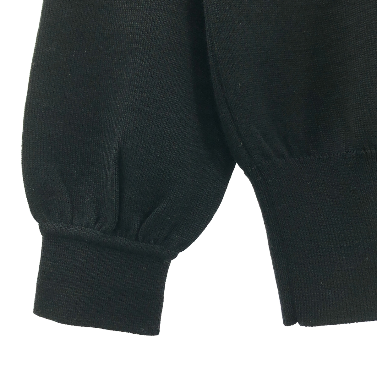 YVES SAINT LAURENT / イヴサンローラン カフスボタン ロゴ刺しゅう モックネック ニット