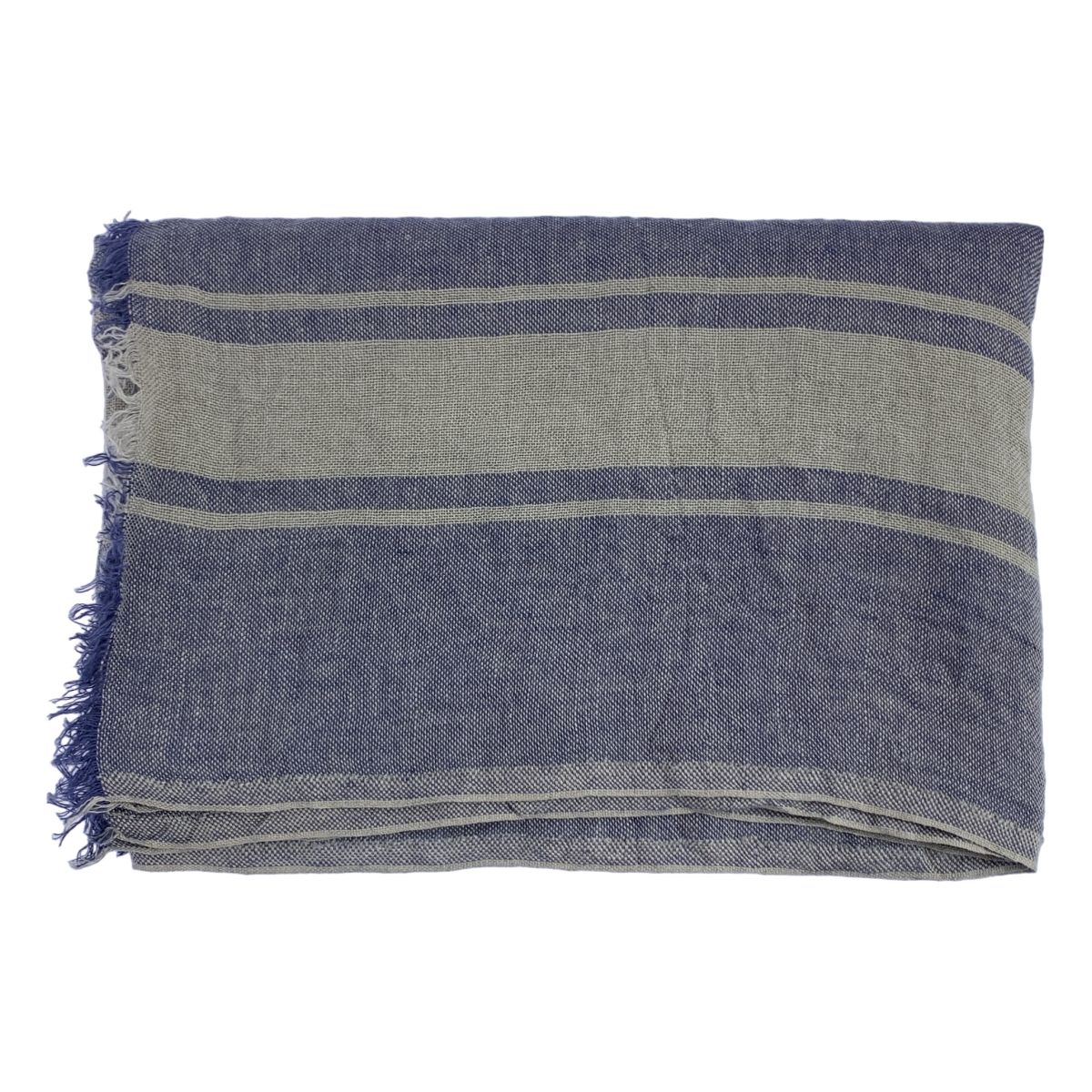 DANIELA GREGIS / ダニエラグレジス リネン フリンジ 大判 ストール / ユニセックス