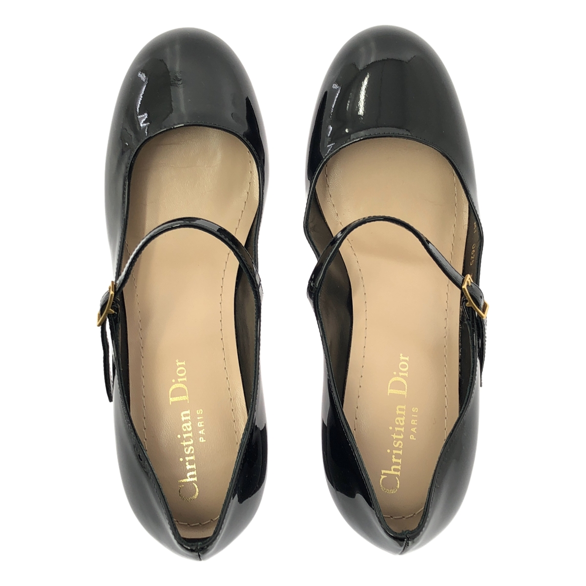 Christian Dior / クリスチャンディオール D-Art アート パテントカーフスキン メリージェーン ヒールパンプス