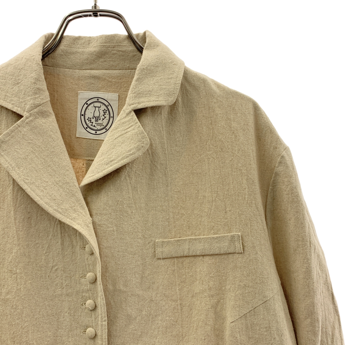 madder madder / マダマダ 2way リネン ロング コート ジャケット