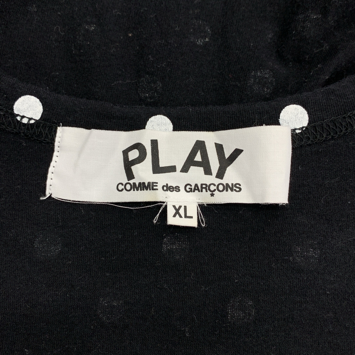 PLAY COMME des GARCONS / プレイコムデギャルソン ドット ハートワッペン クルーネック オーバー カットソー