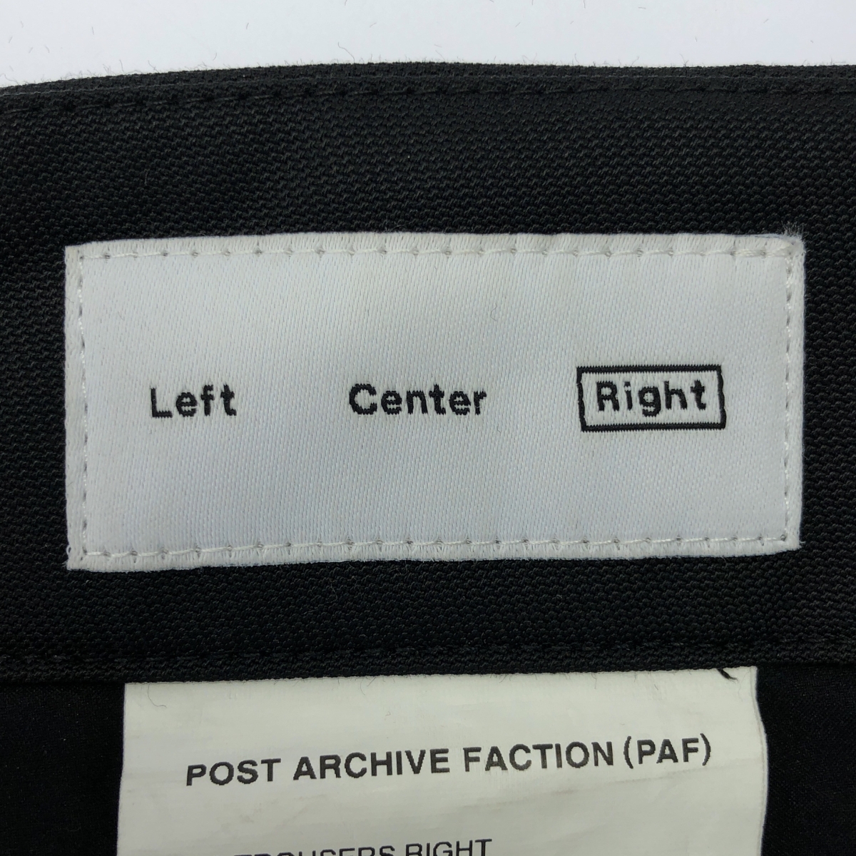POST ARCHIVE FACTION / ポストアーカイブファクション 7.0 trousers right / スラックス パンツ