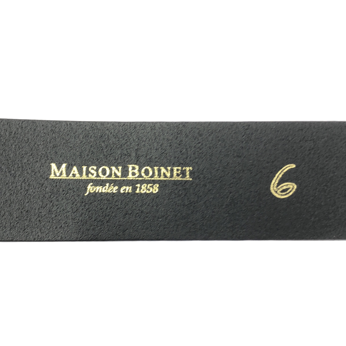 MAISON BOINET / メゾンボワネ アシンメトリー バックル ベルト