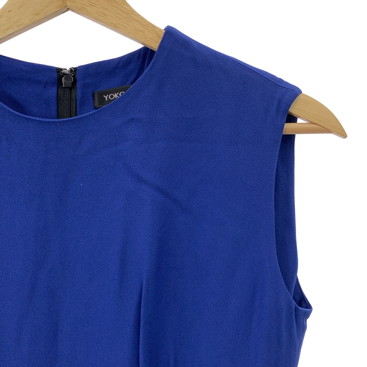 YOKO CHAN / ヨーコチャン バイカラーノースリーブ スリット ワンピース