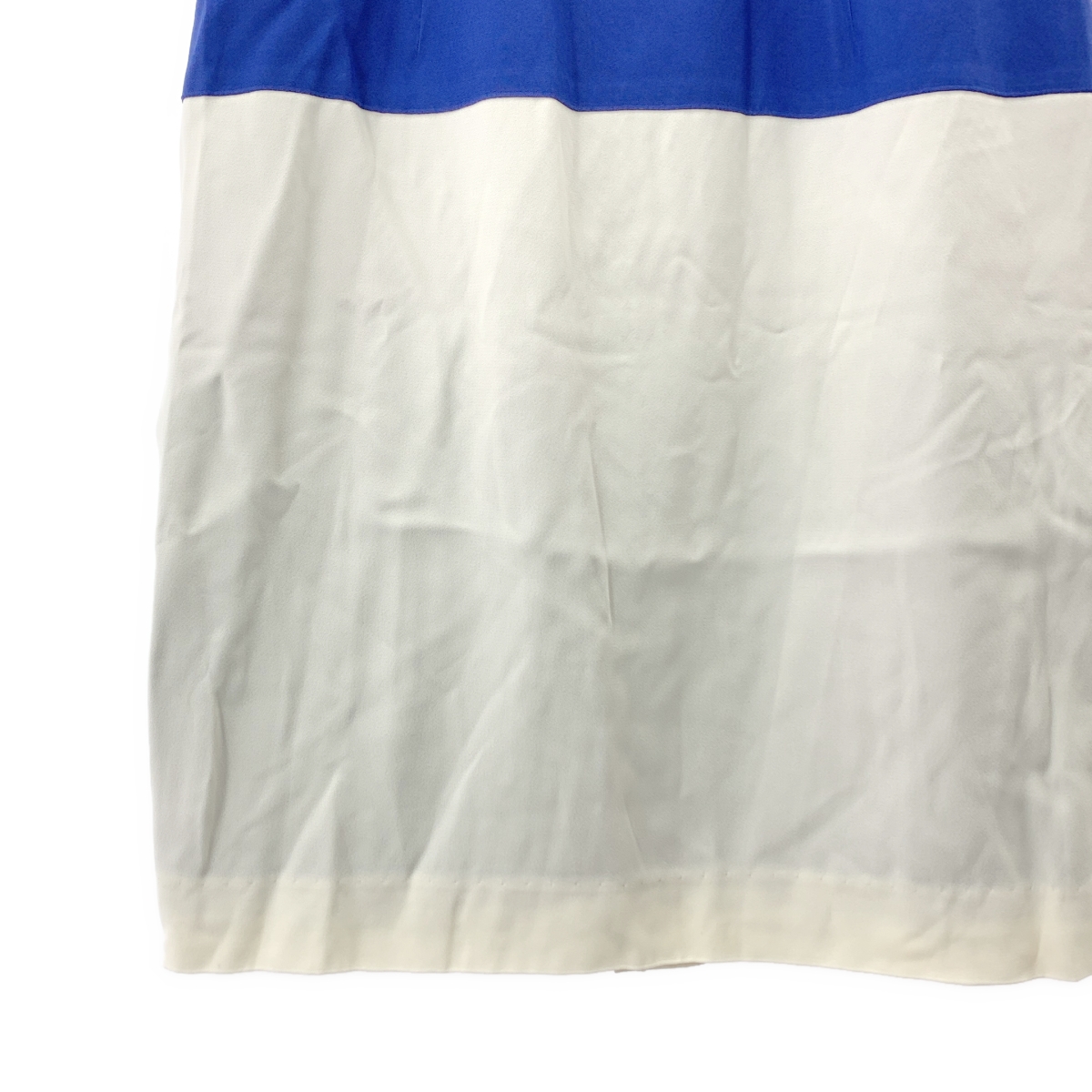 YOKO CHAN / ヨーコチャン バイカラーノースリーブ スリット ワンピース