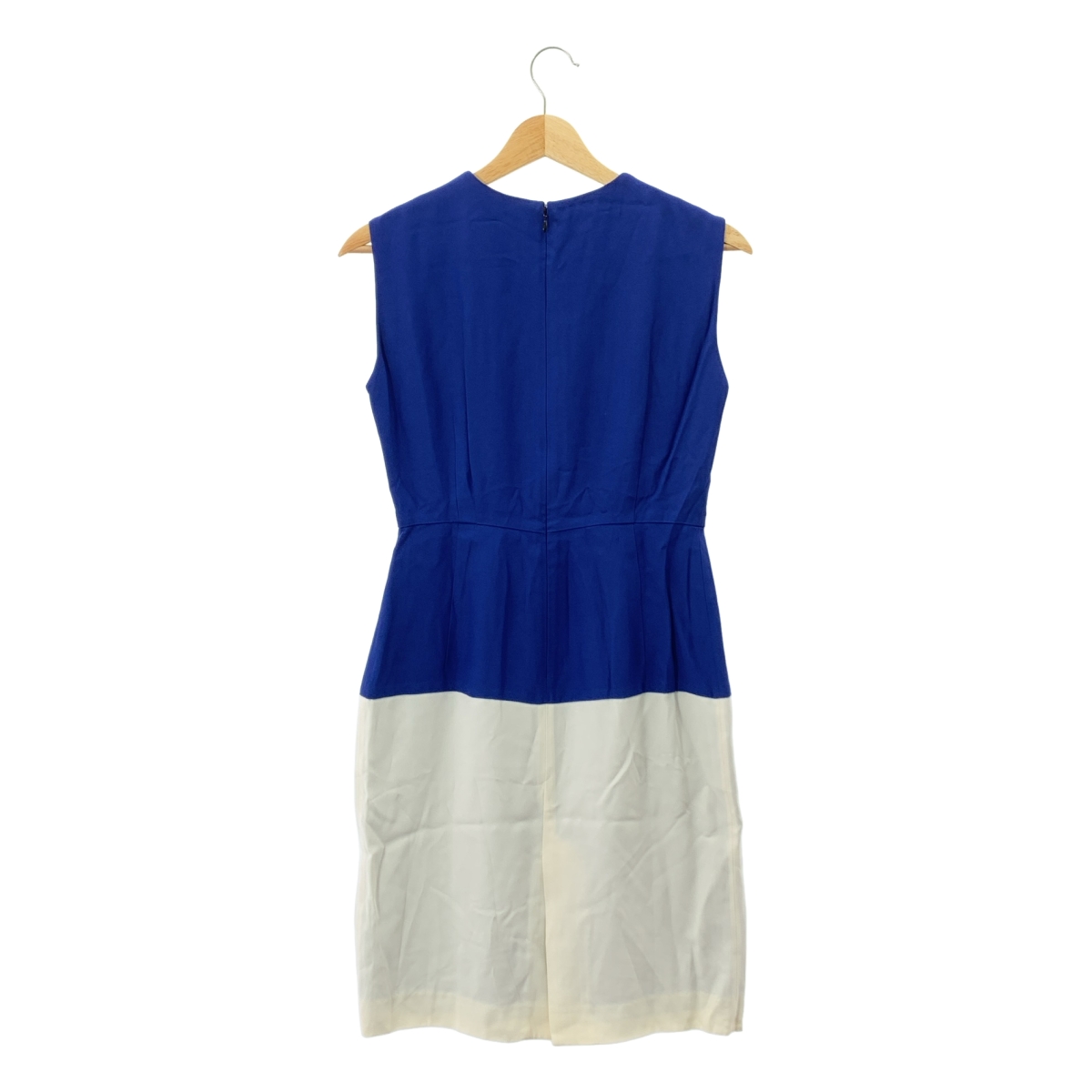 YOKO CHAN / ヨーコチャン バイカラーノースリーブ スリット ワンピース