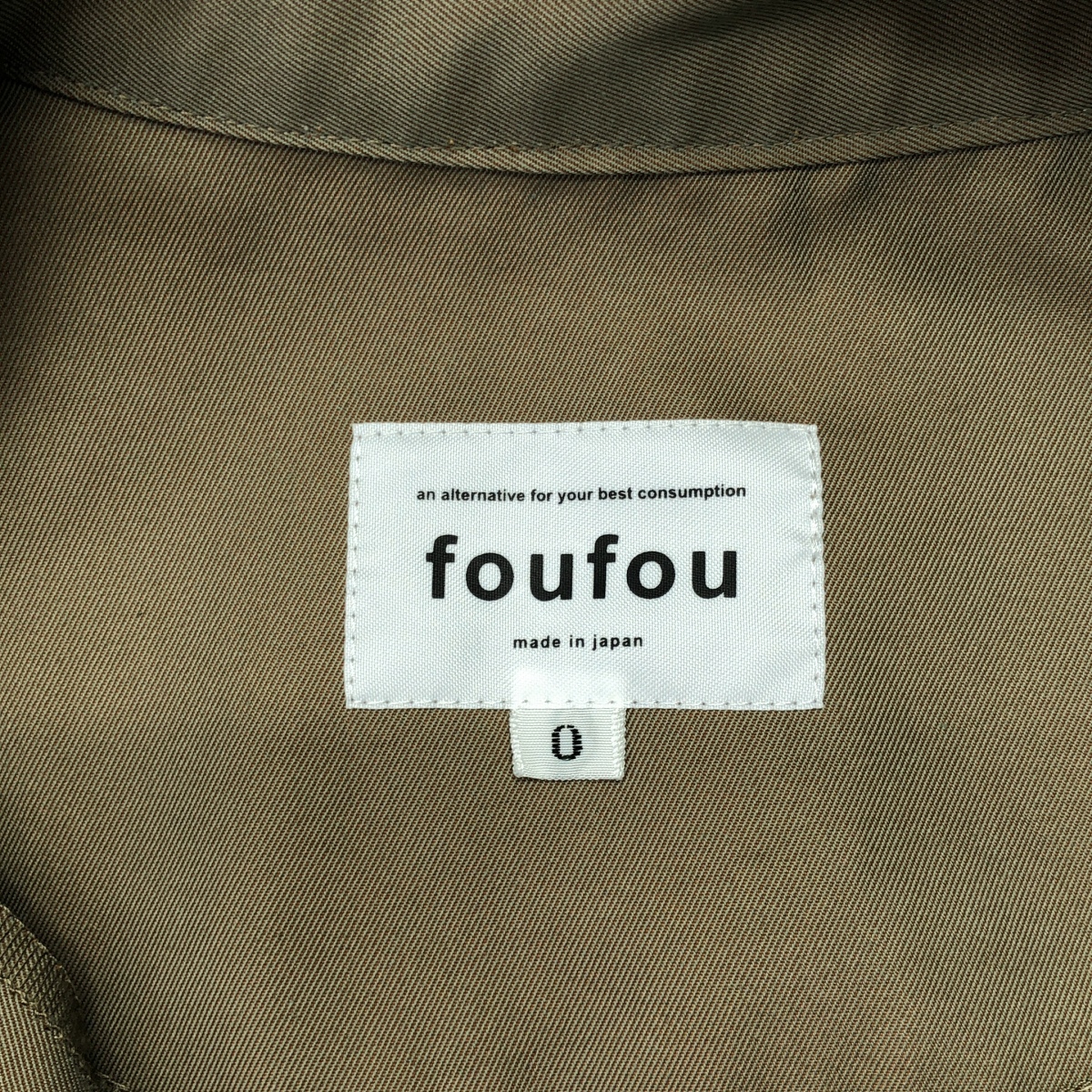 foufou / フーフー high neck wrap dress ハイネックフラップワンピース