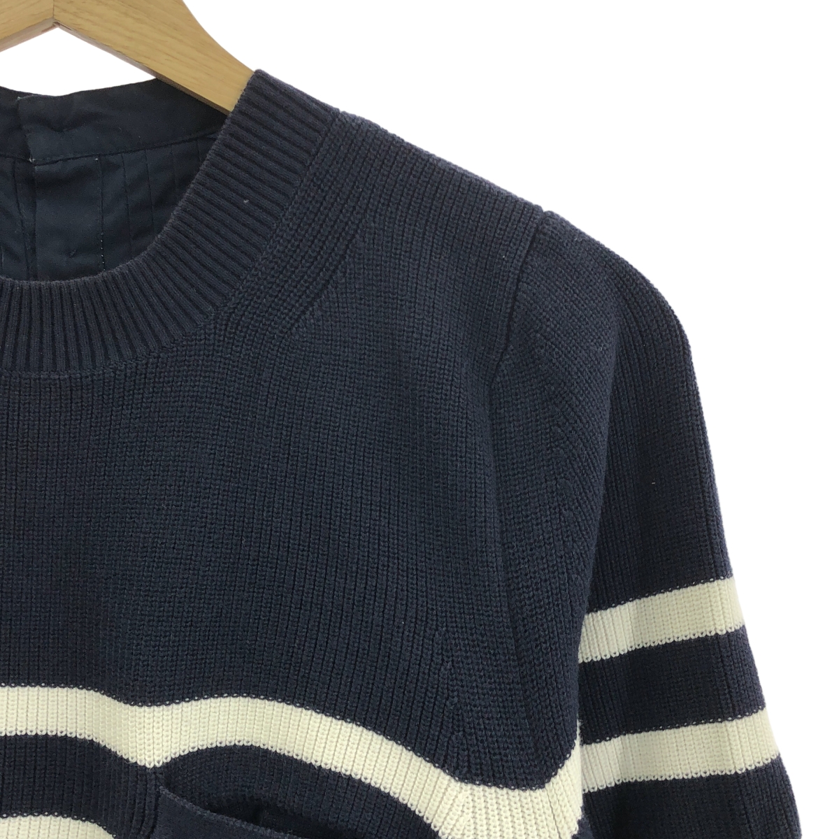 sacai / サカイ ボーダー ドッキング ニットブラウス