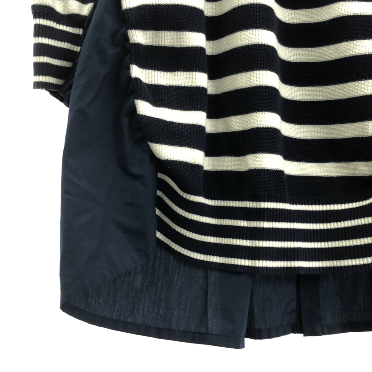 sacai / サカイ ボーダー ドッキング ニットブラウス